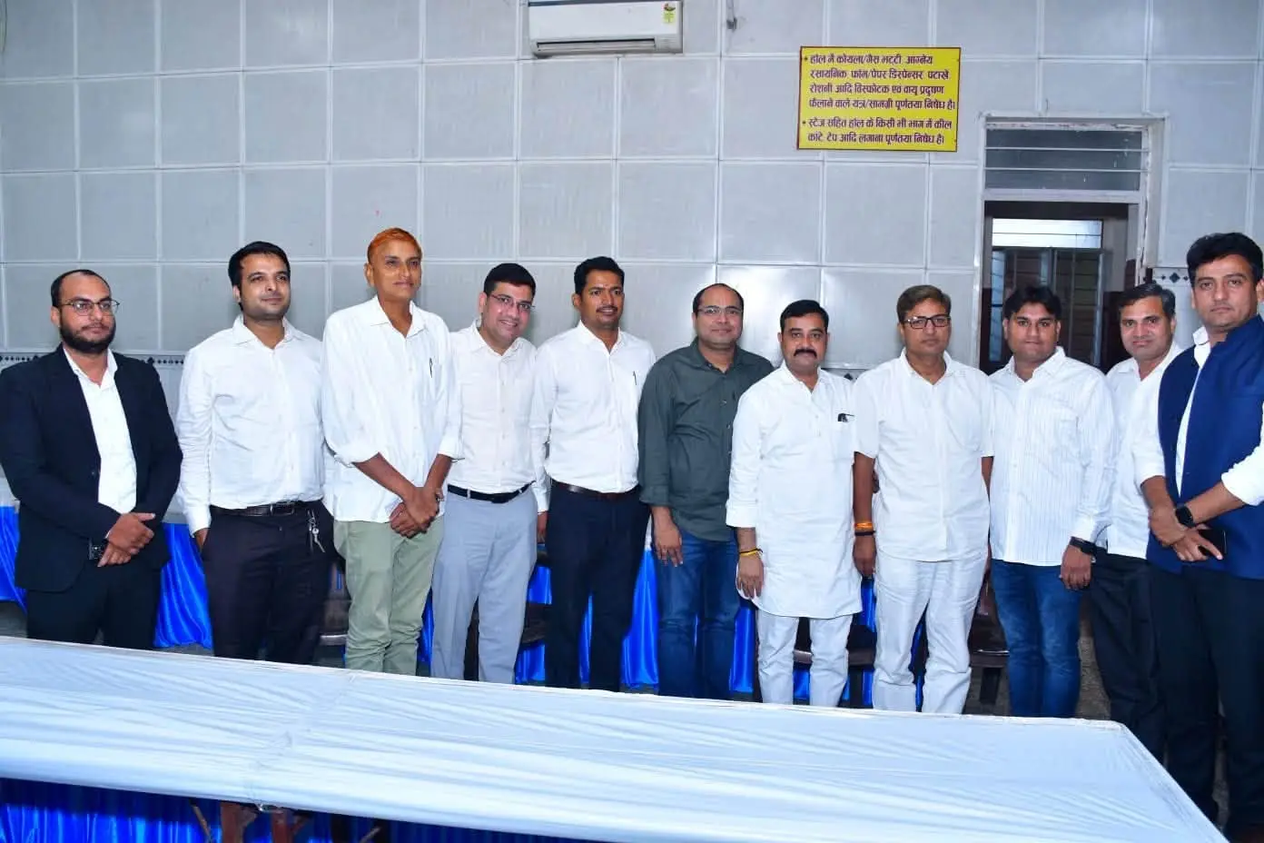 Gaurav Singh Tanwar with advocates and guests at a hall function